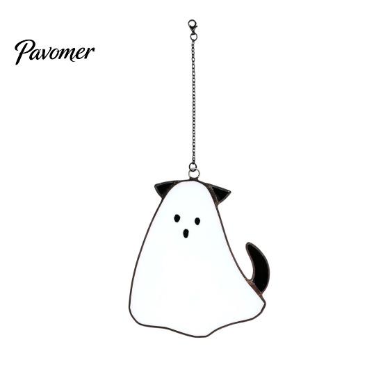 Creative Holiday Home Hanging Decor Halloween Pendant, Colorful Sun Catcher for Wall Window Decoration, Stained Glass Style Art Ornament And