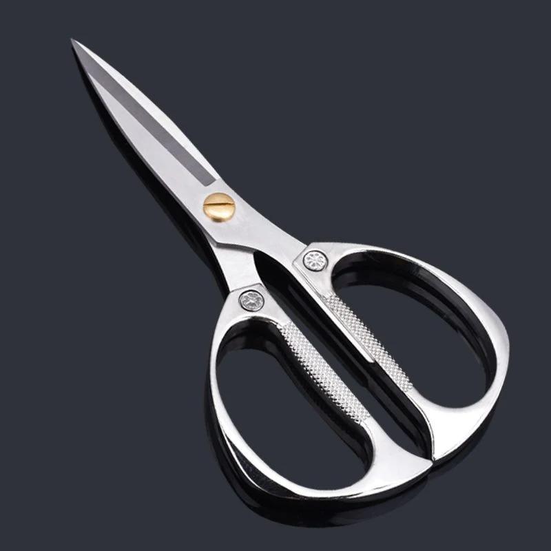 Kitchen Scissors Stainless Steel Powerful Chicken Bone Scissors Multifunctional Fish Killing Dedicated Household Food Scissors