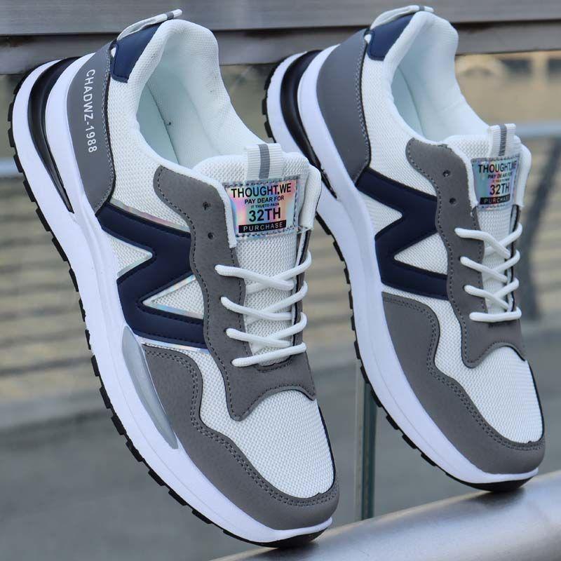 Pantofi ușori din plasă respirabilă pentru bărbați, talpă moale, pantofi casual și alergare