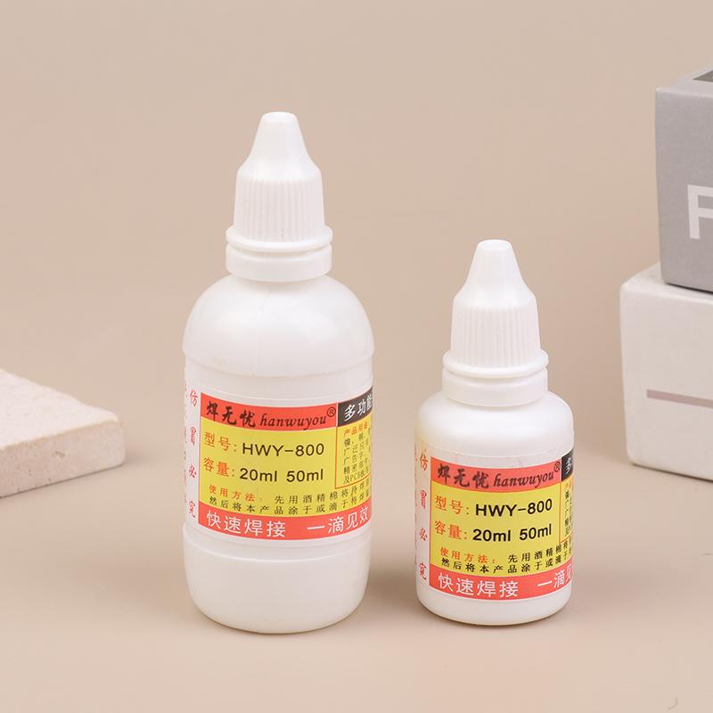 20/50ml Edelstahl Lötflussmittel Lötpaste Flüssiglötwerkzeug Schnelles Schweißen Ungiftig Hly-800 Lötflussmittel für Nickel/Kupfer