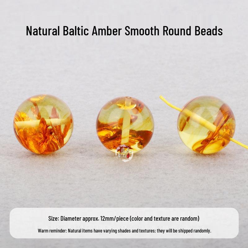 Natural Amber Beeswax Flower Beads Bracelet with Star and Moon Design - Multi-Treasure Bodhi Clavicle Chain for DIY Accessories