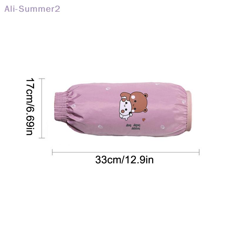 1Pair Of Anti-fouling Sleeve Cover Waterproof Cartoon Pattern Dirty Resistant Protective Cuff Design Dirt-proof Hand Sleeves