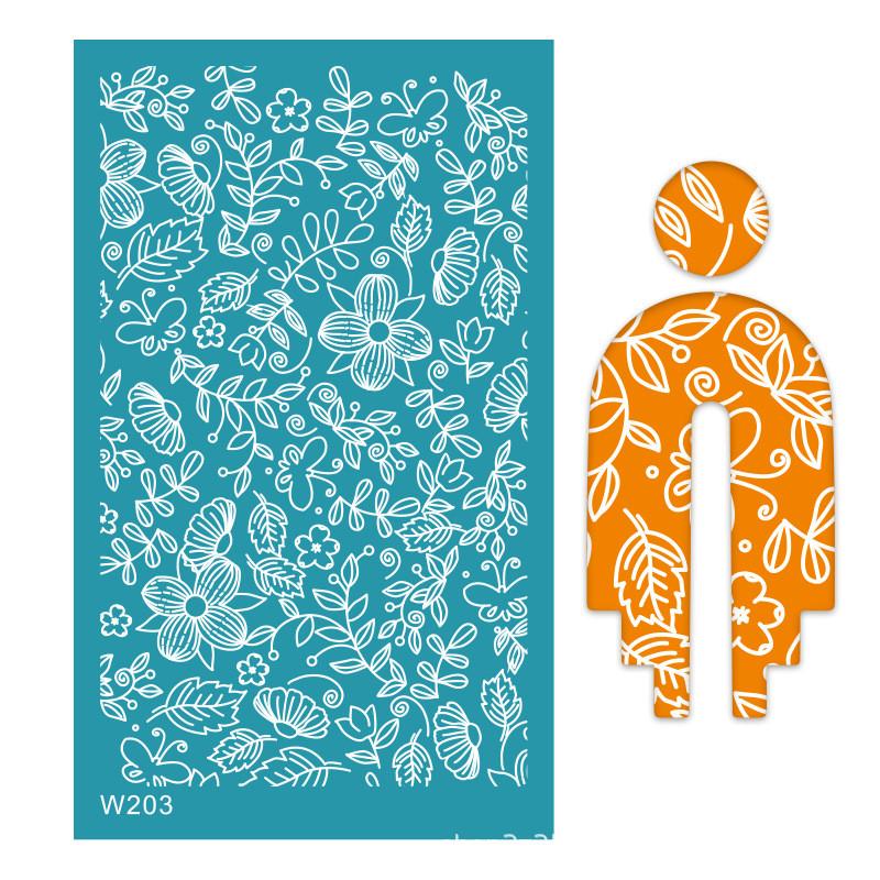 Multi Silk Screen Stencil for Polymer Clay Reusable Silkscreen Print Stamp Mesh Stencil Transfer Easter Printing Earring Jewelry