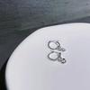 Geometric S925 Sterling Silver Chain Earrings - Personalized Cool Style for Women with Niche Design Temperament