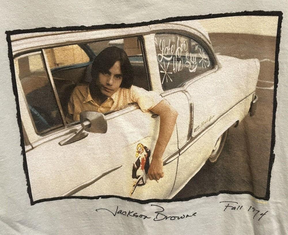 Fall 1974 Jackson Browne Concert T Shirt White Classic Unisex S5XL MR463 Unisex T-Shirt M
