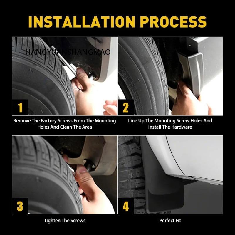 Mudguards For Cadillac SRX 2008-2020 Mud Flaps 4 Set Black Vehicle Exterior Accessories For Fender For Protection Customization