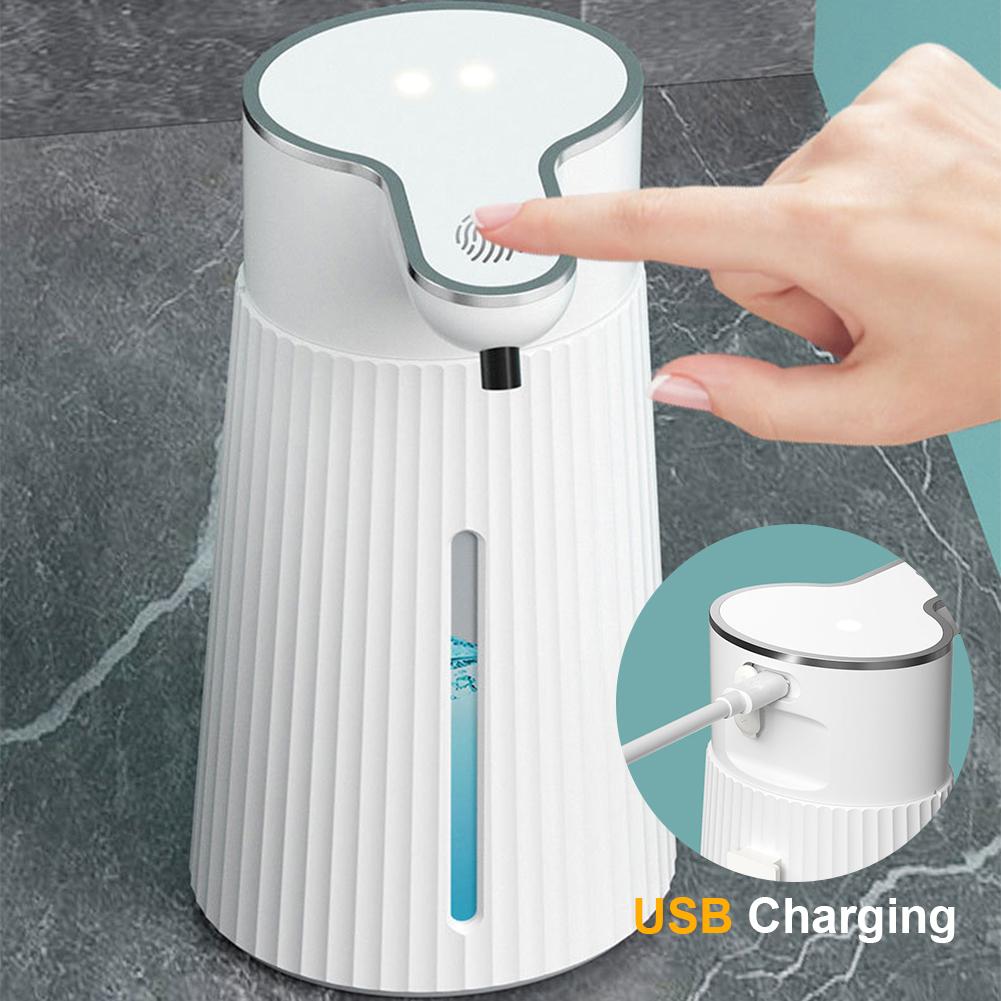 400ml Automatic Soap Dispensers USB Charging Touchless Hand Soap Dispenser Infrared Sensor Electric Soap Pump for Home Offices