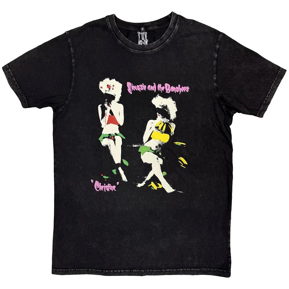 Siouxsie & The Banshees Stone Wash T-Shirt: Christine (Black) OFFICIAL NEW