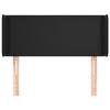 VidaXL Headboard with Ears Black 83x16x78-88 Cm Faux Leather3118560