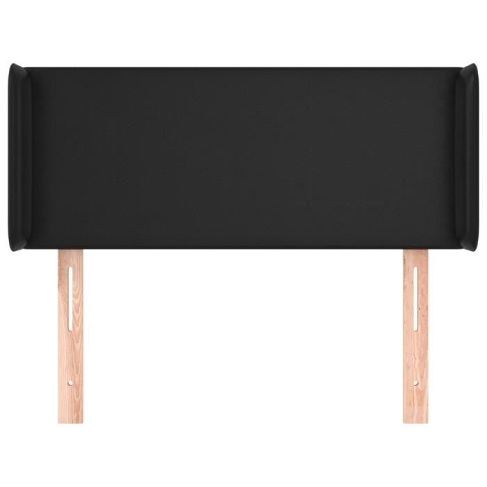 VidaXL Headboard with Ears Black 83x16x78-88 Cm Faux Leather3118560