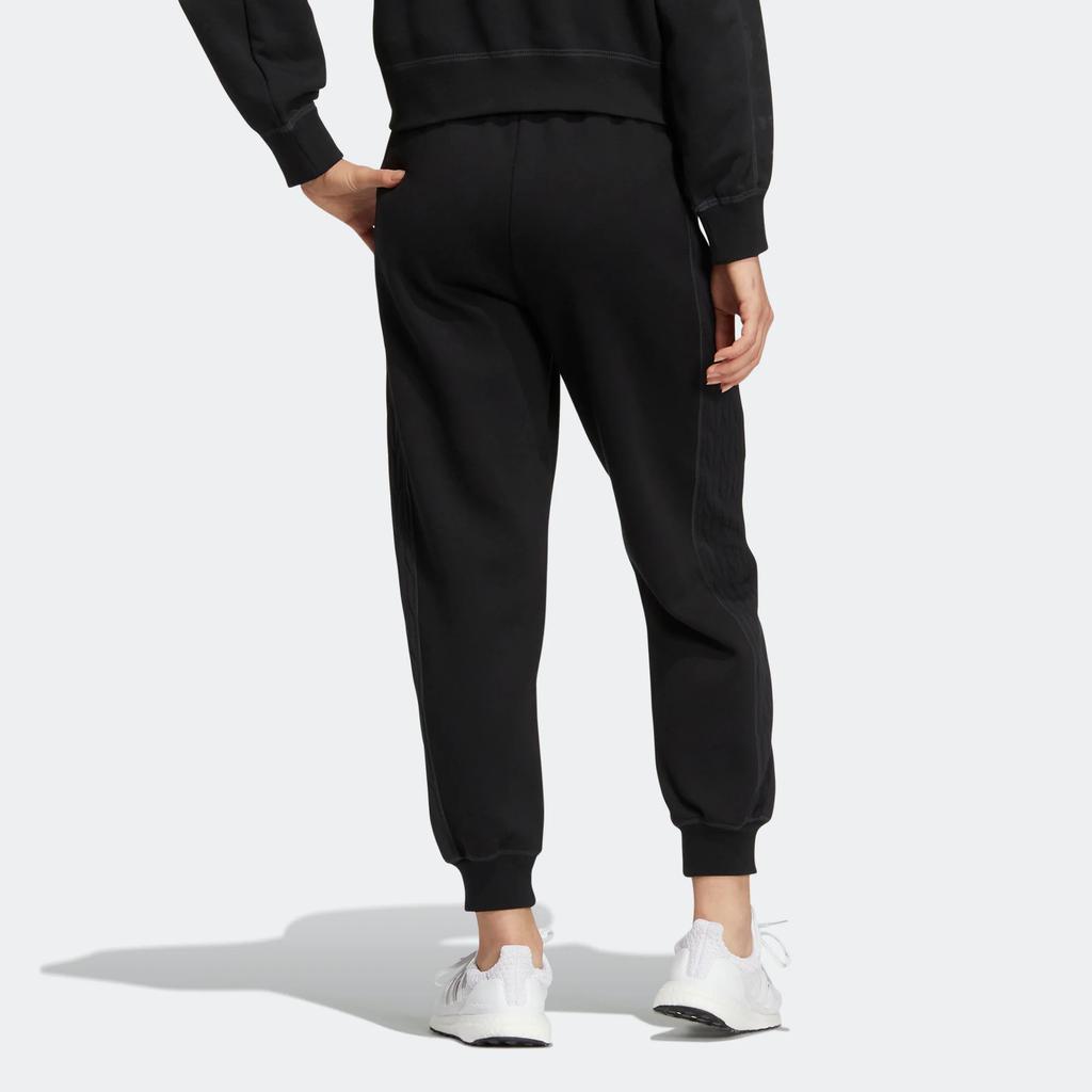 adidas Printed Logo Solid Color Jogger Pants Women Bottoms Black HM7115