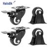 Haisidike GNJZ-103 PVC Double Bearing Furniture Caster Wheels