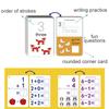 30PCS Cognitive Cards Early Childhood Education Repeatedly Erase Practice Spelling Number Letters Literacy Card Educational Toys