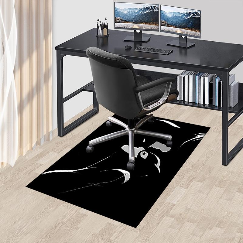 

Silhouette,Profile Office Carpet Chair Mats, Home Decor Dormitory Floor Protector With Anti-Skid Backing, Large Area Coverage, Christmas Dec 60cm by 90cm