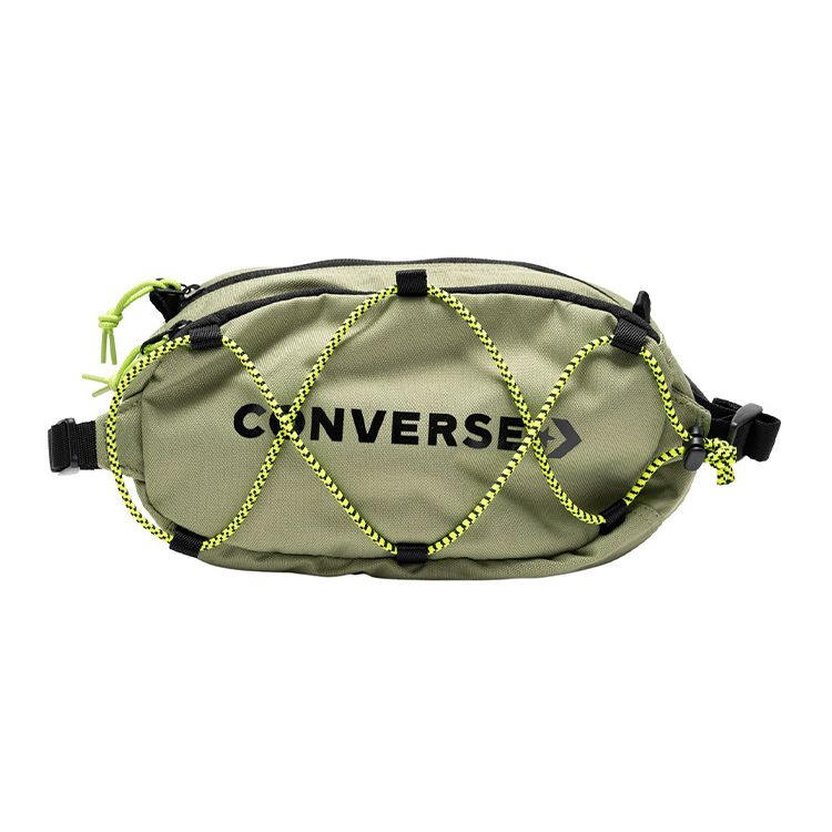 Converse Casual Sports Polyester Chest Bag Waist Bag Couple Style Army Green Unisex bags 10017263-A11 Army Green