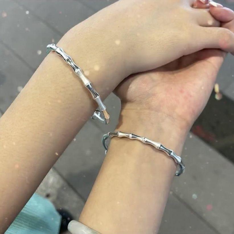 

Бамбуковый регулируемый открытый браслет: Универсальный браслет дружбы в трендовом стиле