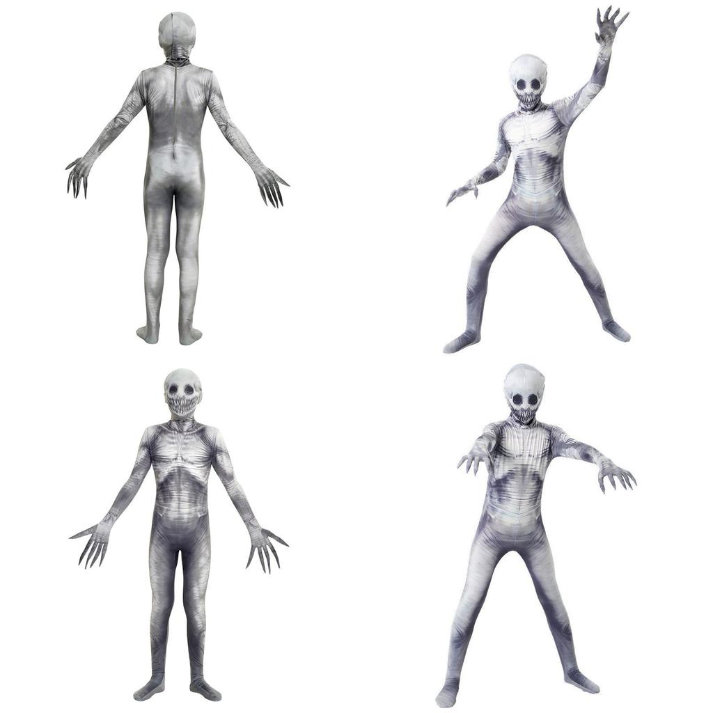 Aukštos kokybės ir baisus Rake morphsuit Helovino kostiumas vaikams ir suaugusiems