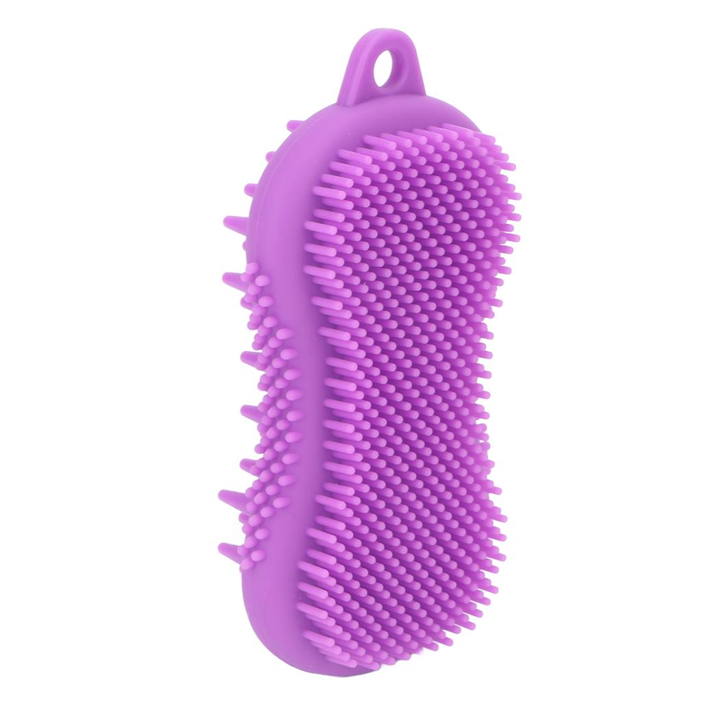 Body Bath Brush Soft Silicone Double Sided Exfoliates Dead Skin Promote Circulation Shower Massage Brush