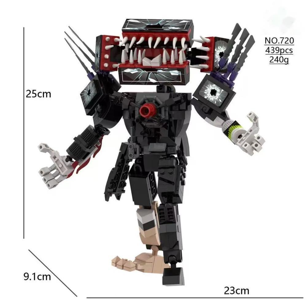 Skibidi Toilet Building Blocks Skibidi Toilet Assemblable Figurines Building Block Moc Skibidi Toilet Birthday Christmas Gift