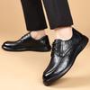 2025 New Leather Male Business Shoes Formal Oxfords Footwear High Quality Man Brogue Shoes Luxury Brand Mens Dress Shoes