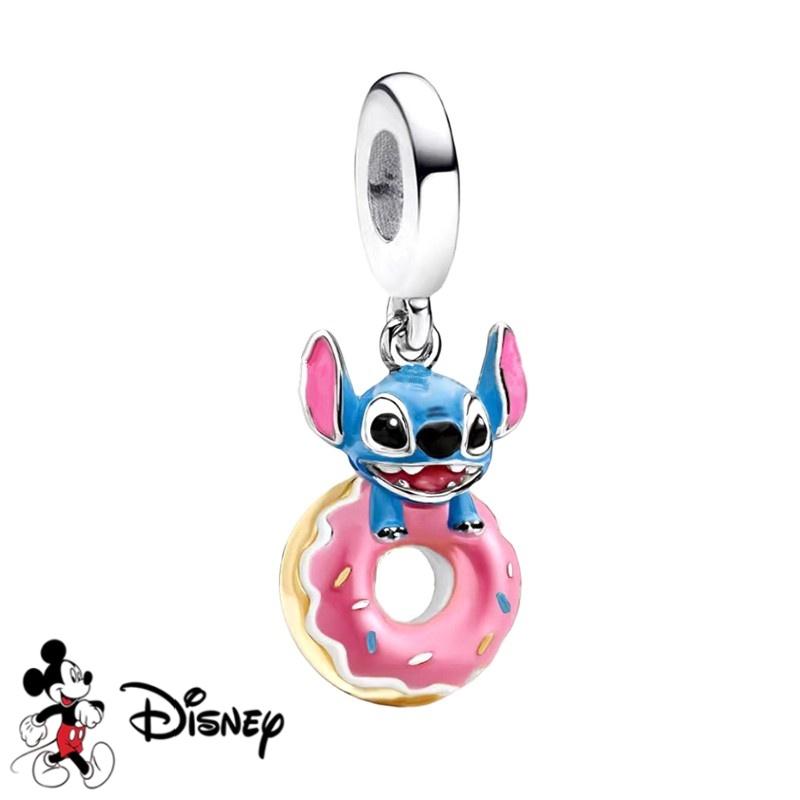 Disney Nuovo Stitch Scintillante Buzz Lightyear Ciondolo Winnie the Pooh Eeyore Perla Charm Adatta ai Braccialetti Originali Gioielli Fai da Te Regalo