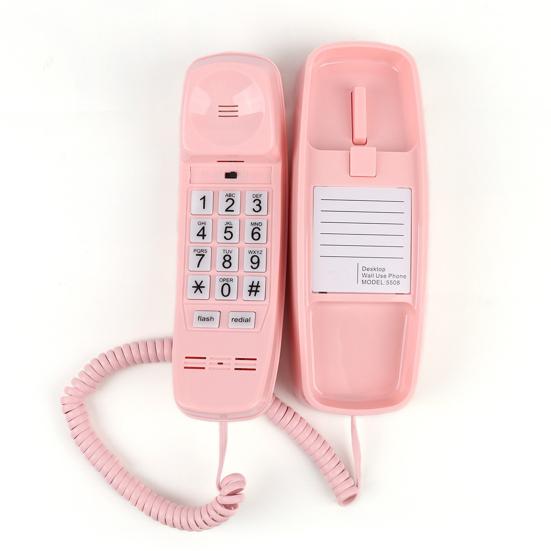 Festnetztelefon mit Lautstärkeregelung, Festnetztelefon mit großen Tasten, für Home Office, kabelgebunden