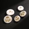 10 Stück Weiße Knöpfe Herren- und Damenbekleidung Plüschmantel Wollmantel High-End-Knöpfe Kinderpullover Strickjacke Harzknöpfe
