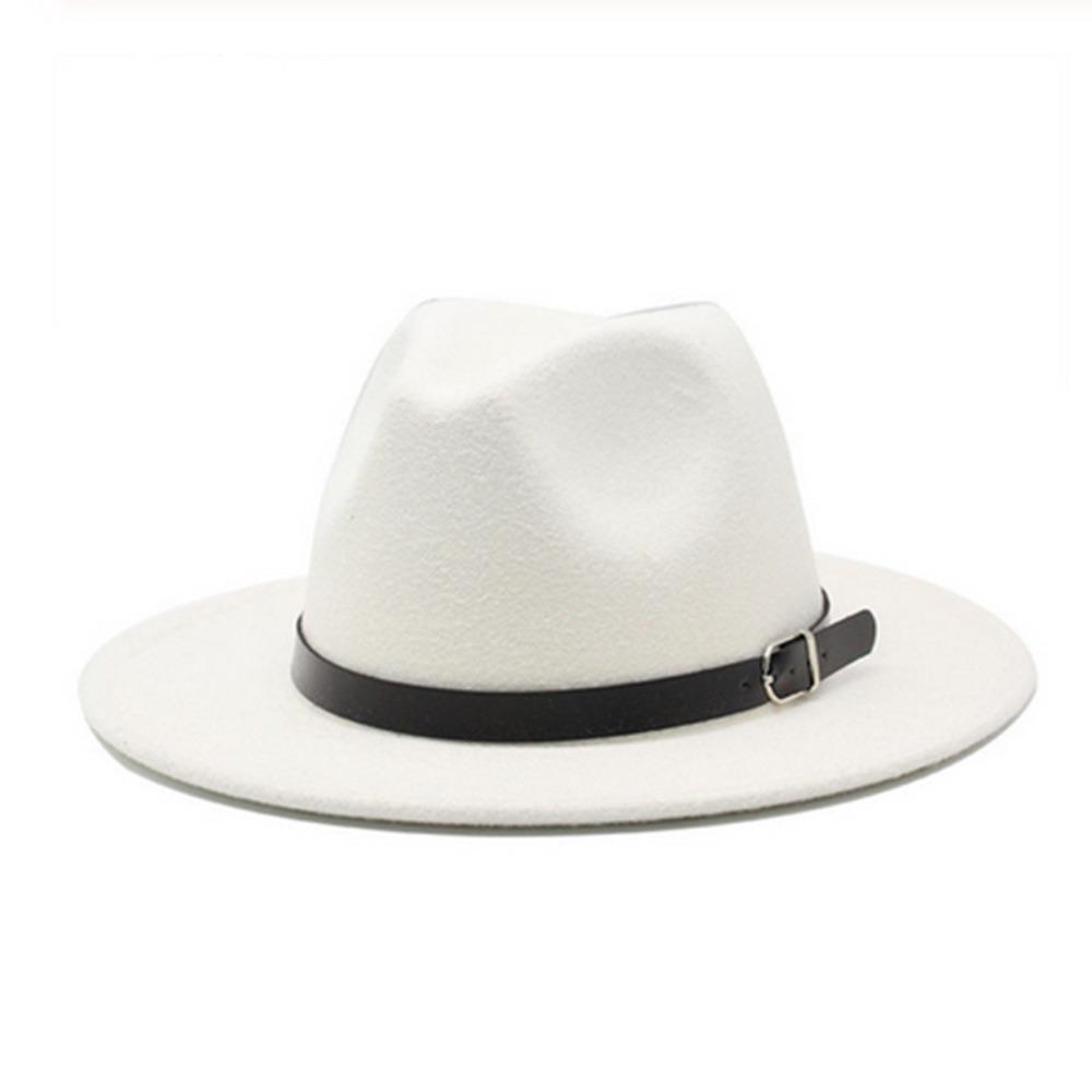 Formal Occasion British Fedora Hat Solid Color Woolen Hats Winter Felt Hats  Autumn and Winter