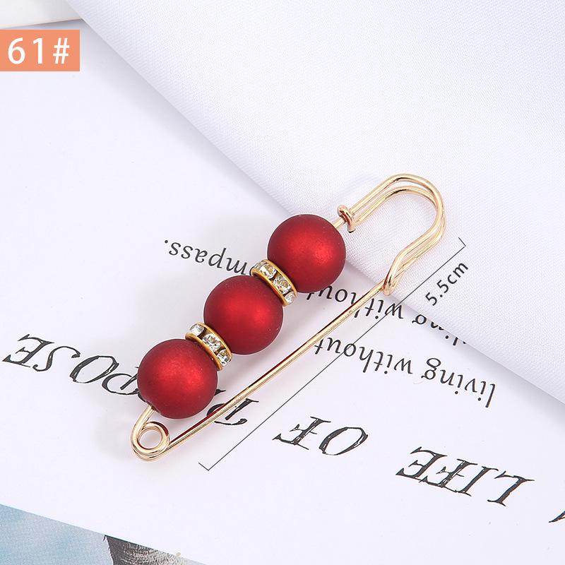 Pearl Anti-Exposure Brooch: Women's Waist-Cinching Pin & Clothing Decoration