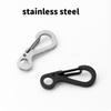 10Pcs Stainless Steels Keychain Carabiner Clasp Outdoor Paracord Carabiner Clip for Camping Traveling Hiking Keychains