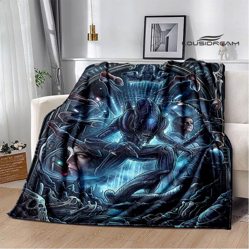 AVP Alien Vs Predator Blanket Picnic Blanket Warm Blankets Outdoor Blanket Home Bed Linings Blankets for Beds Birthday Gift
