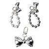 Elegant Butterfly Phone Charm Keychain Keyring Fashion Accessory Bag Pendant for Handbags Phones and Keychains