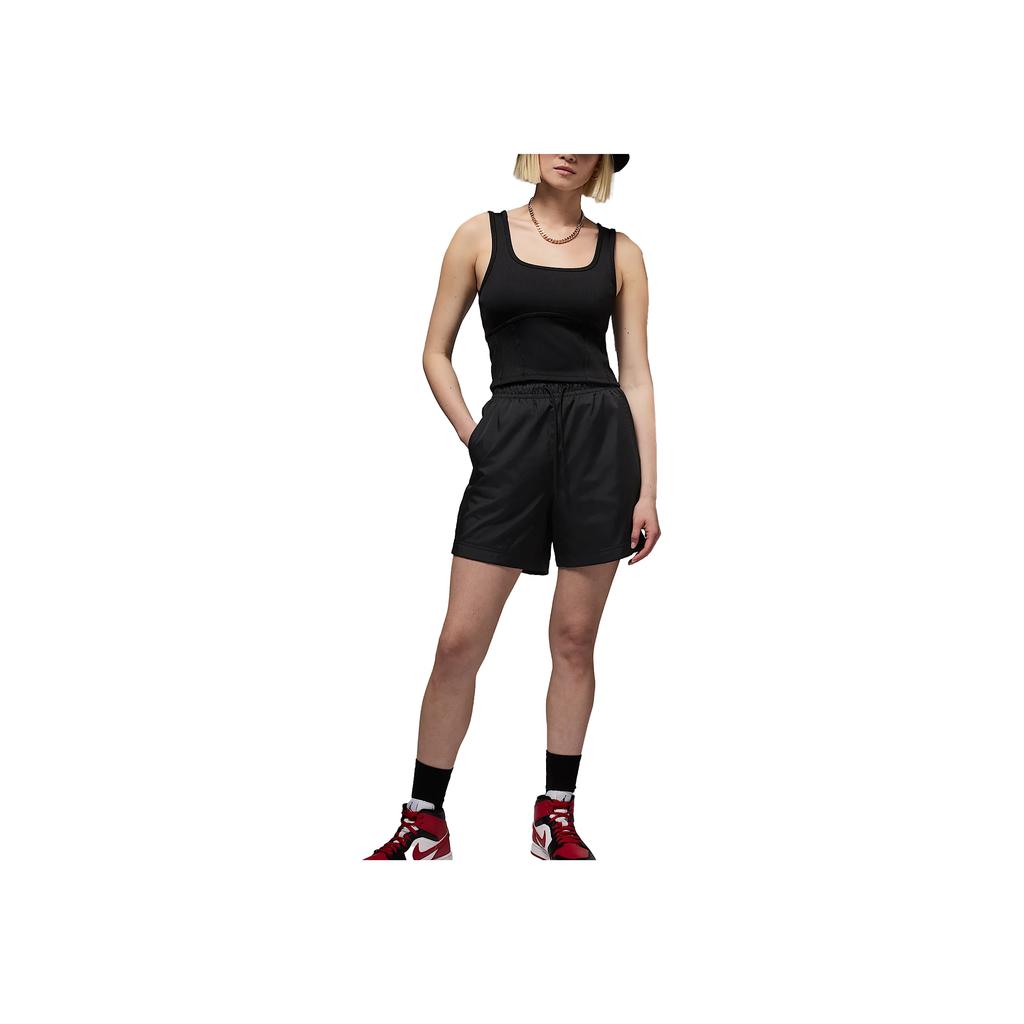 Air Jordan Poolside Shorts Black/White Unisex Bottoms HF9371-010