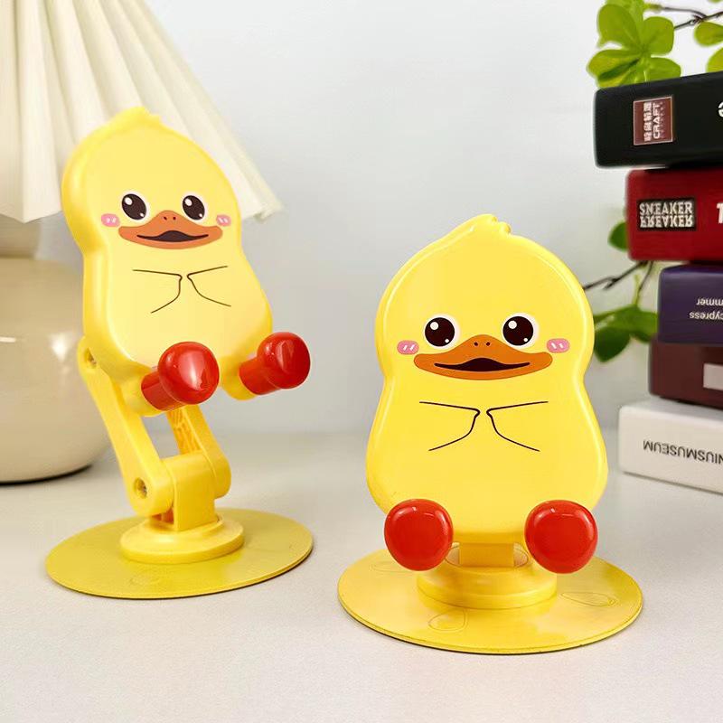 Rotating Cartoon Phone Stand: Cute, Portable, and Adjustable