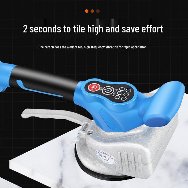 High-Power Electric Tile Laying Machine with Suction Cups for Lithium Battery Adhesive Application