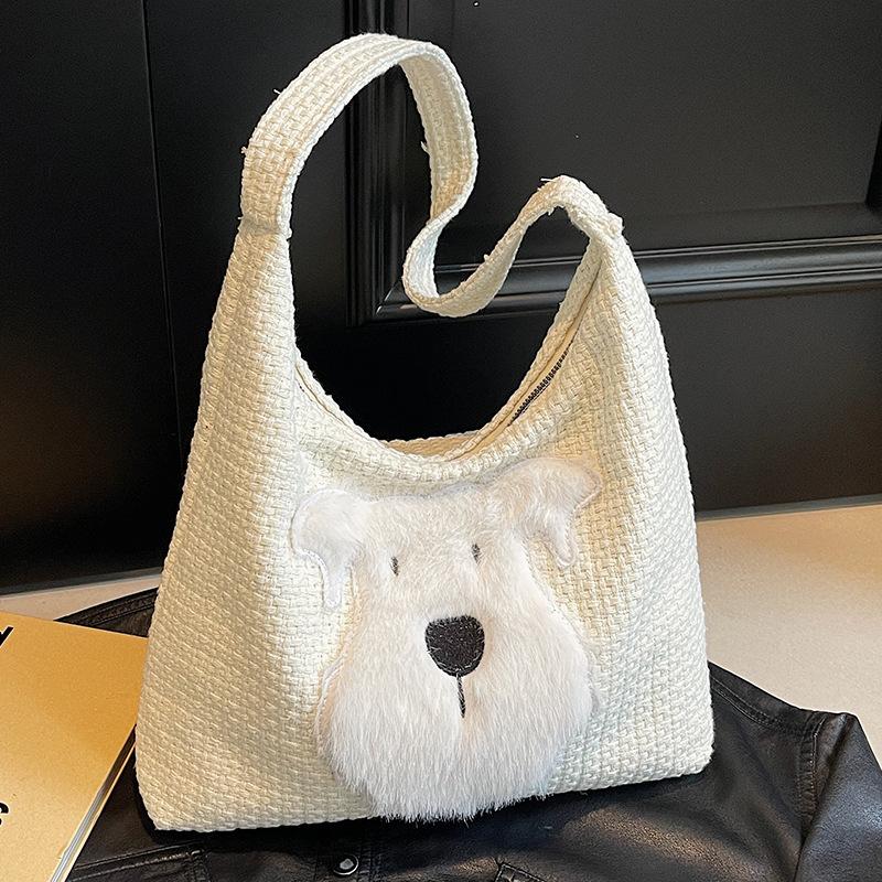 Tasche mit großem Fassungsvermögen für Damen Neue trendige und modische Pendler-Tragetasche für Damen Ins Niedliche vielseitige Ein-Schulter-Handtasche