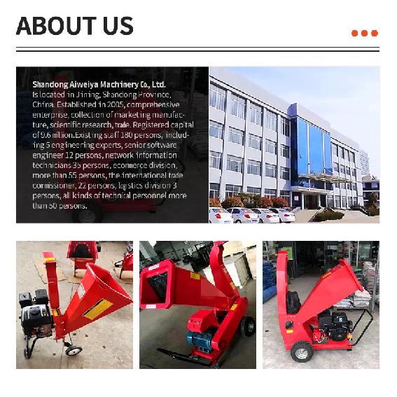 Customized 15HP Electric Start Easy Operation Branch Crusher, Wood Processor, Professional Tree Shredder, Wood Chipper