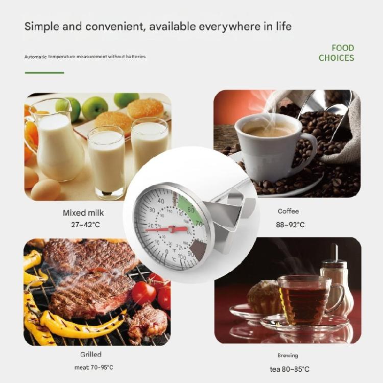 Hygienic Food Safe Thermometers With Quick Read Functionality For Coffee Brewing Milk Heating Applications