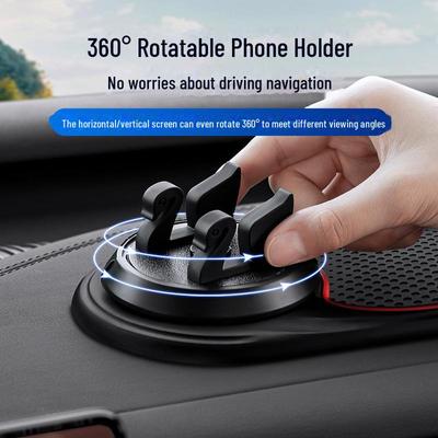 Anti-Slip PVC Phone Holder for Car & SUV Dashboards - Multi-Function Navigation Mount