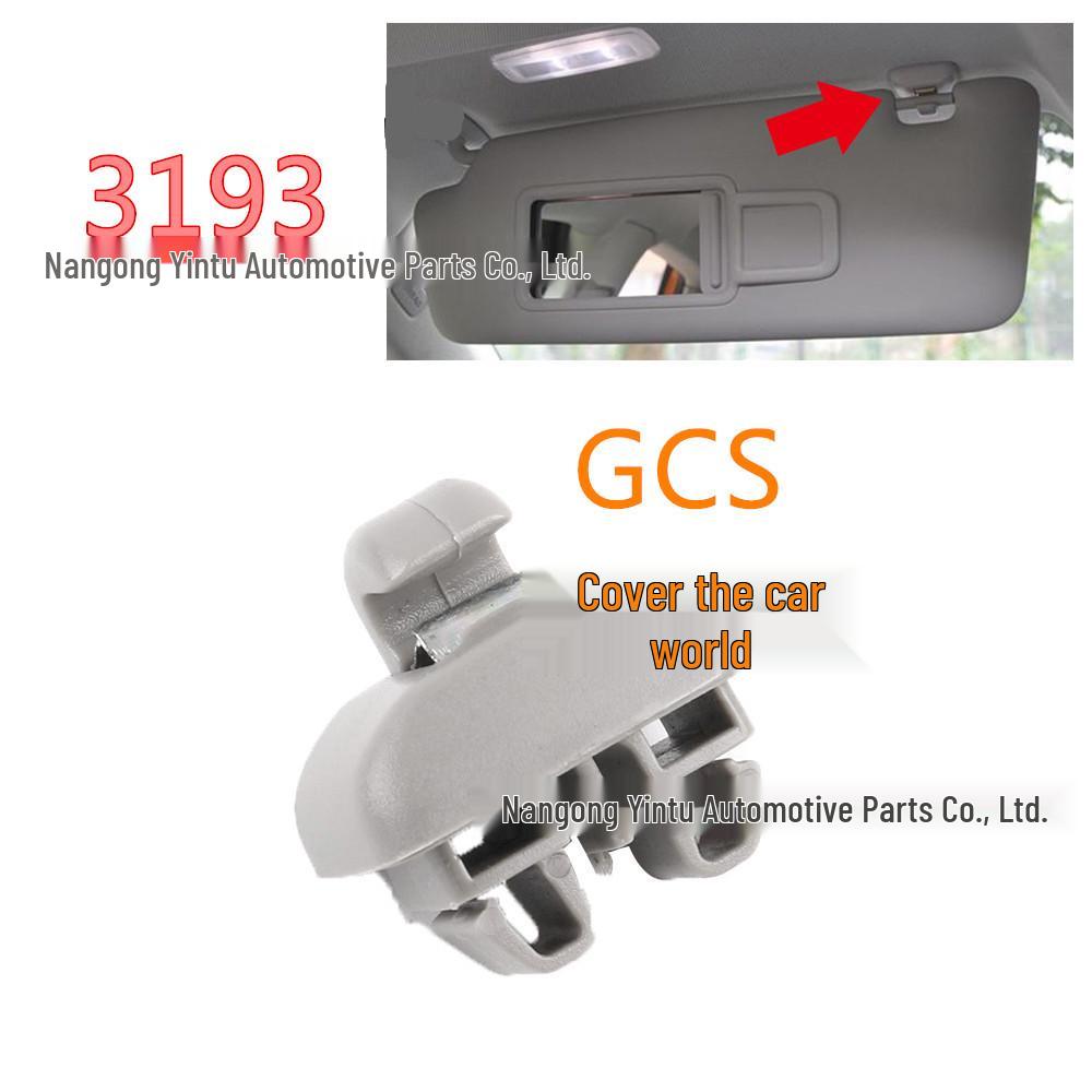 

Volkswagen Sun Visor Clip Plastic Fastener Grille Pin Lock Gray One