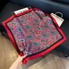 Silk scarf 71 * 71 imitation silk square scarf Korean atmosphere neck silk scarf flower pattern flower polka dot scarf