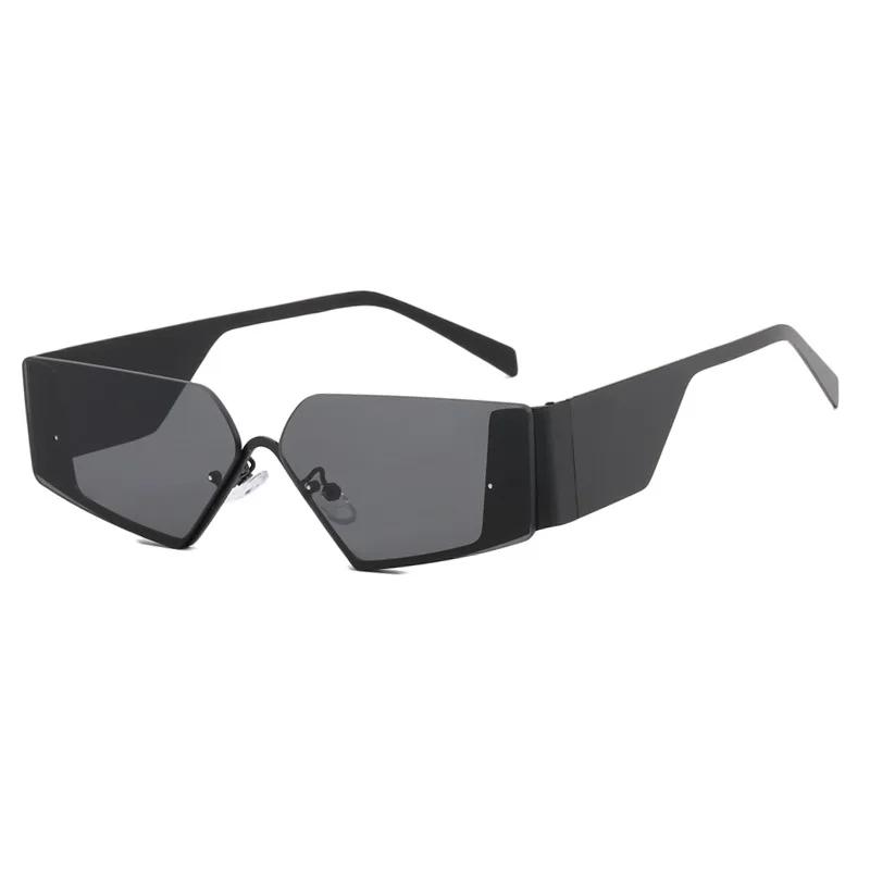 Y2K Sunglasses Technological Street Photography Decorative Frameless Sunglasses Fashion Wear UV400 Alien Glasses