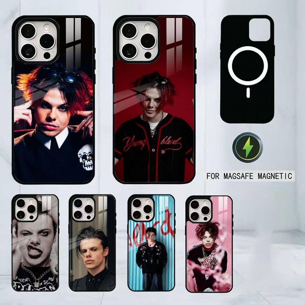 Yungblud Music Singer Phone Case For iPhone17,16,15,14,13,12,11 Plus,Pro Magnetic with Magsafe Wireless Charging