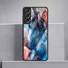 Luxus-Cool-Glashülle mit Marmormuster für Samsung Galaxy S22 S20 FE S21 Plus Telefonabdeckung S10 5G S9 Note 20 Ultra 10 Lite Shell