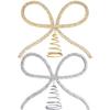 Christmas Tree Topper Bow 7.9x9.8 Inch Decorative Holiday Ornaments Christmas Tree Top Decorations for Homeowners Church Groups