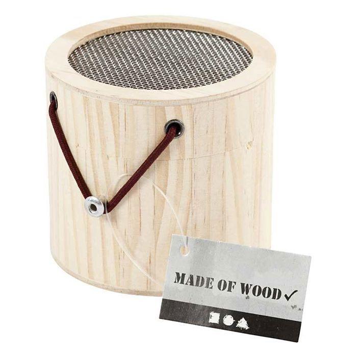 Boîte à insectes en bois à customiser - Ø 8,3 cm