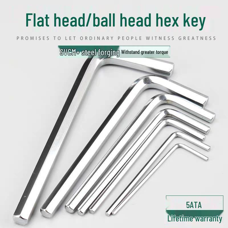 SATA Hex Key L-Type Flat & Ball Head Metric Screwdriver, Sizes 82104-82119