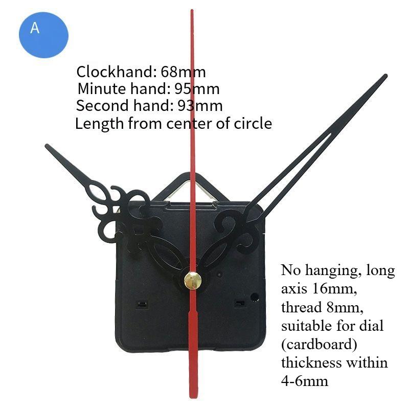 Silent Wall Clock Movement Swing Table Clock Mechanism DIY Timepiece Core Pointer Module Replacement Accessory for Handmade