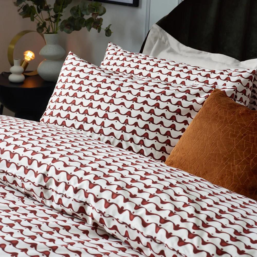 Hoem Avery Cotton Blend Abstract Duvet Cover Set