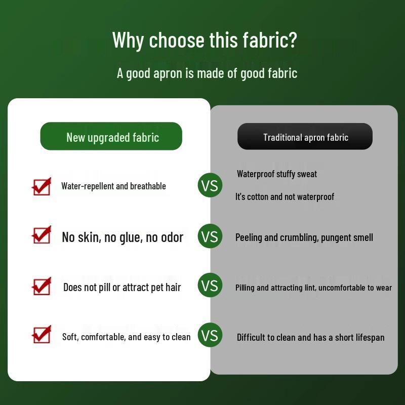 Grembiule a Gilet Impermeabile e Resistente all'Olio per Caffetteria, Catering, Barbiere e Uso Domestico - Traspirante, Resistente all'Usura, Regolabile